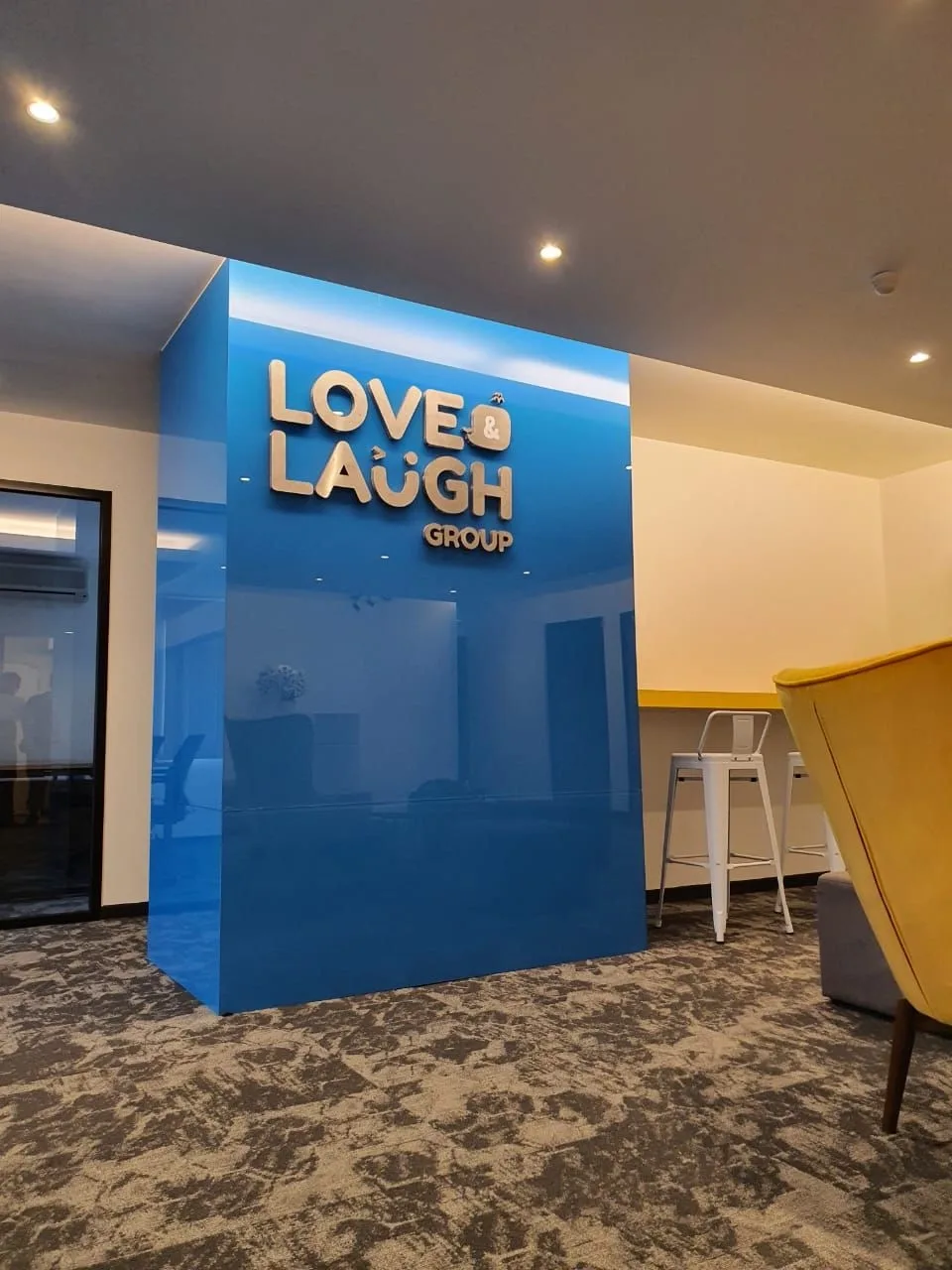 Color Glass Supply/Install Project, Love & Lough HQ