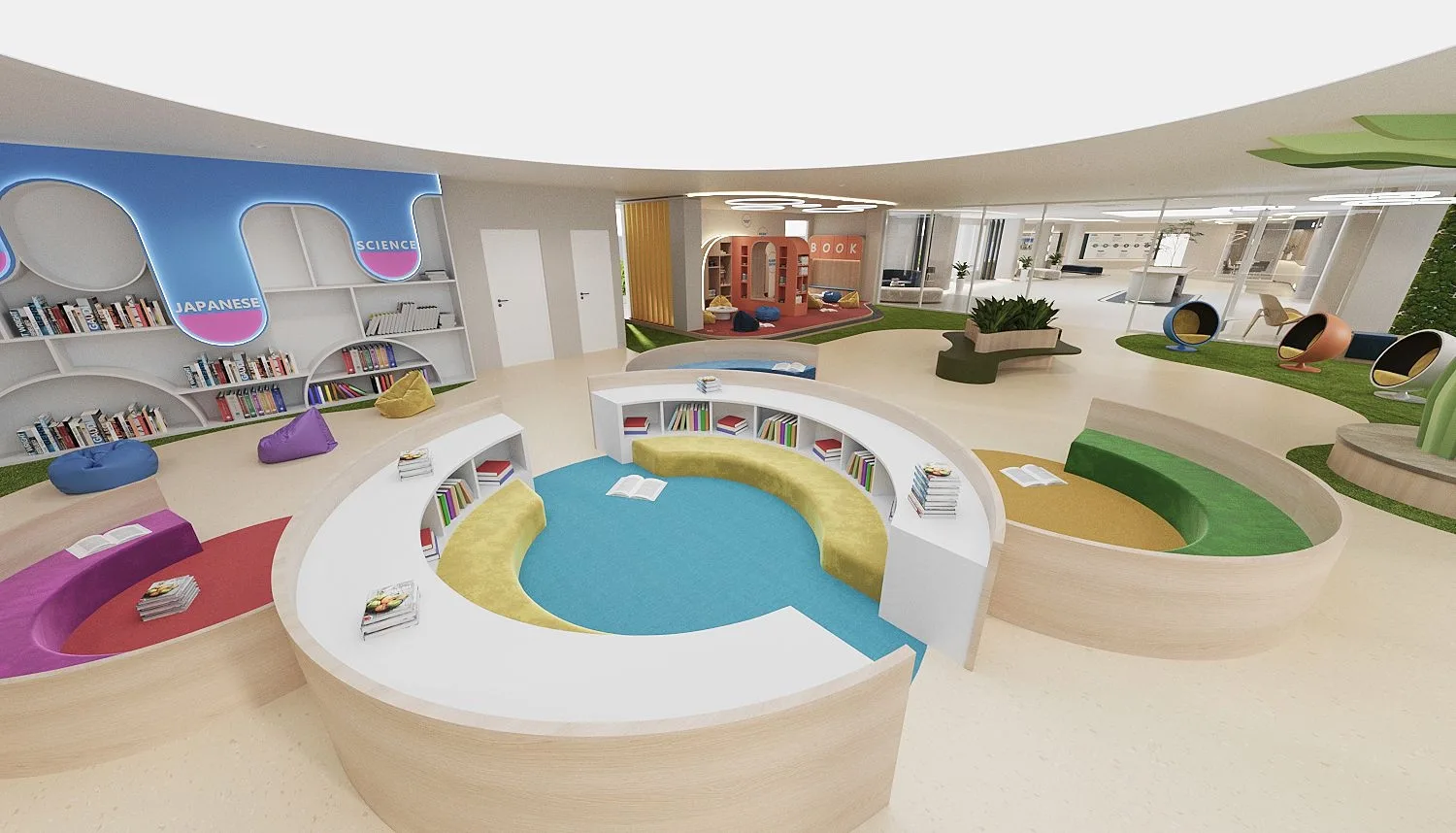Library Interior Design & Build, Cyberjaya International School
