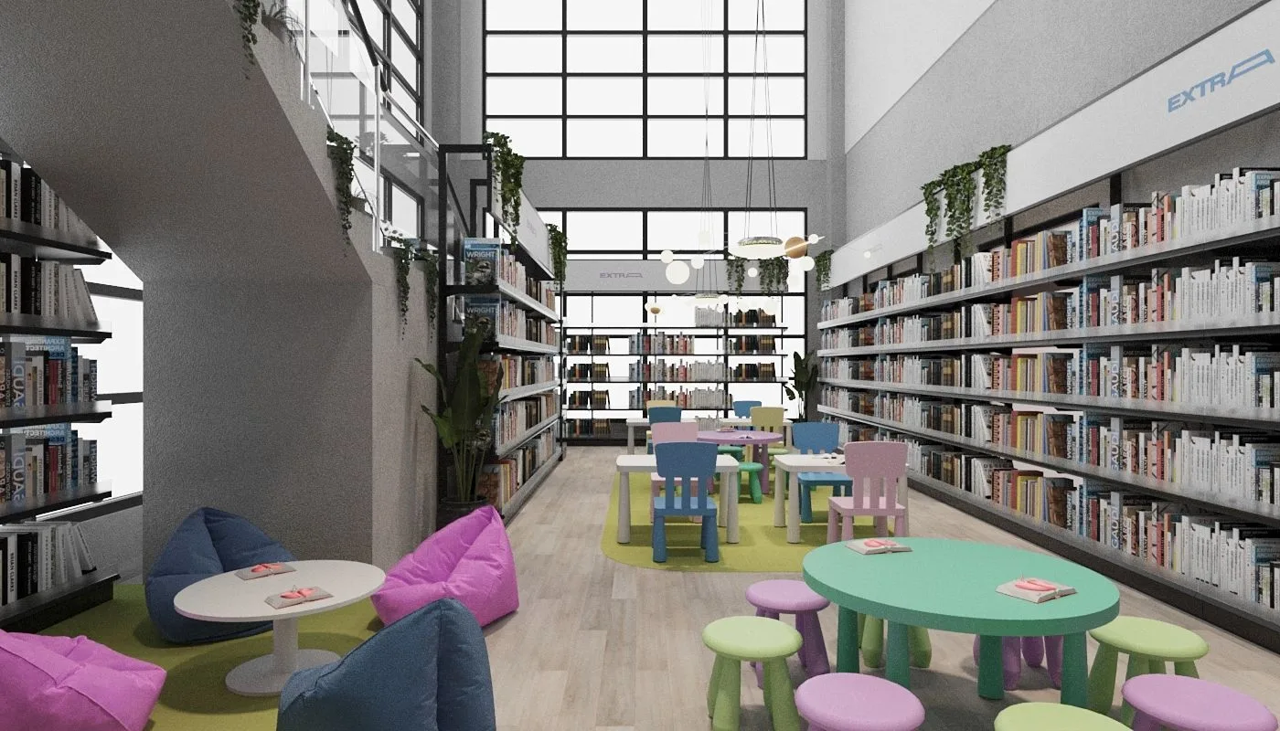 Library Interior Design & Build, Gambang University