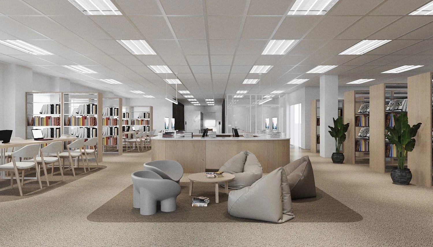 Library Interior Design & Build, Putrajaya International School