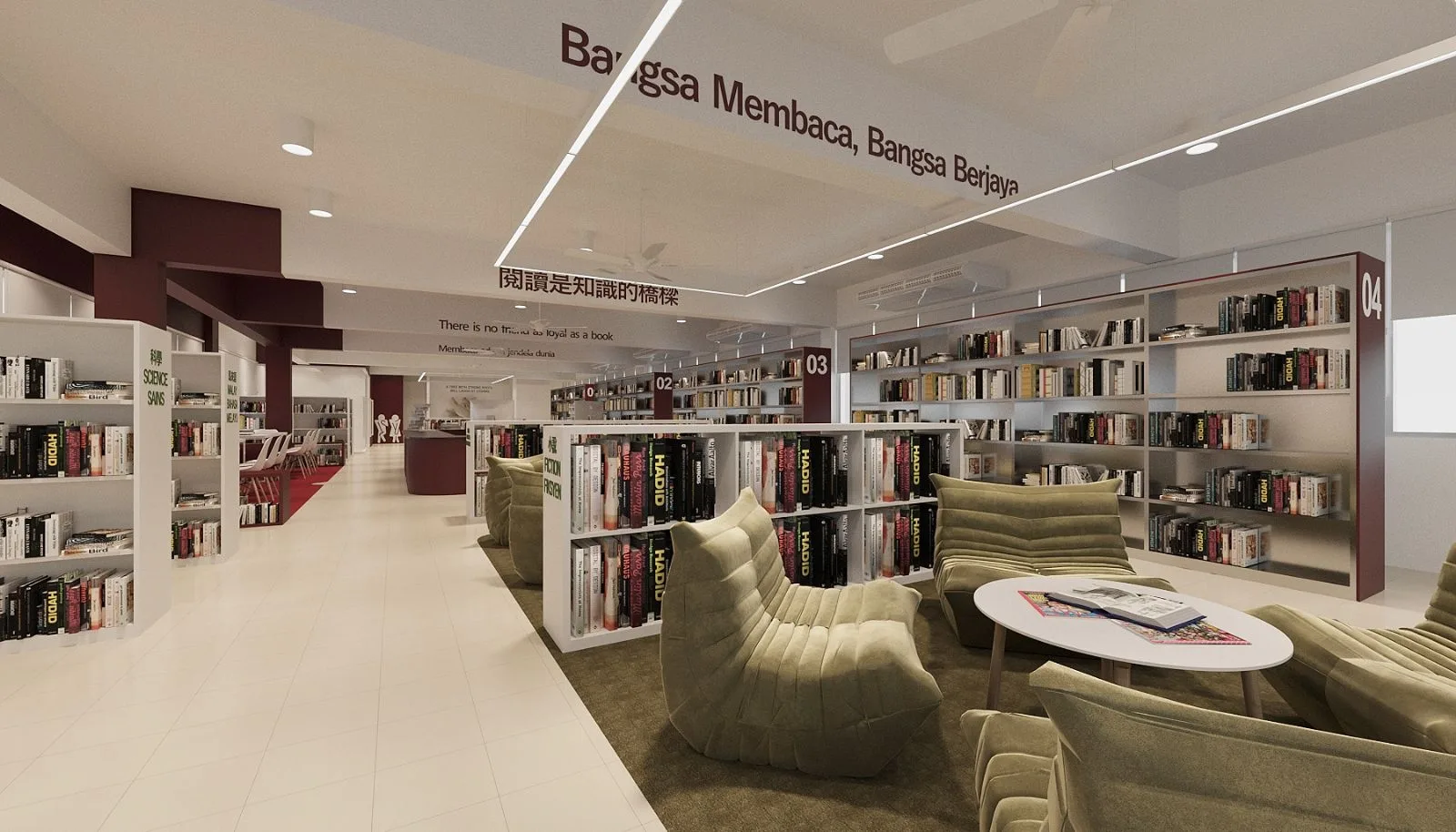 Library Interior Design & Build, Subang Jaya