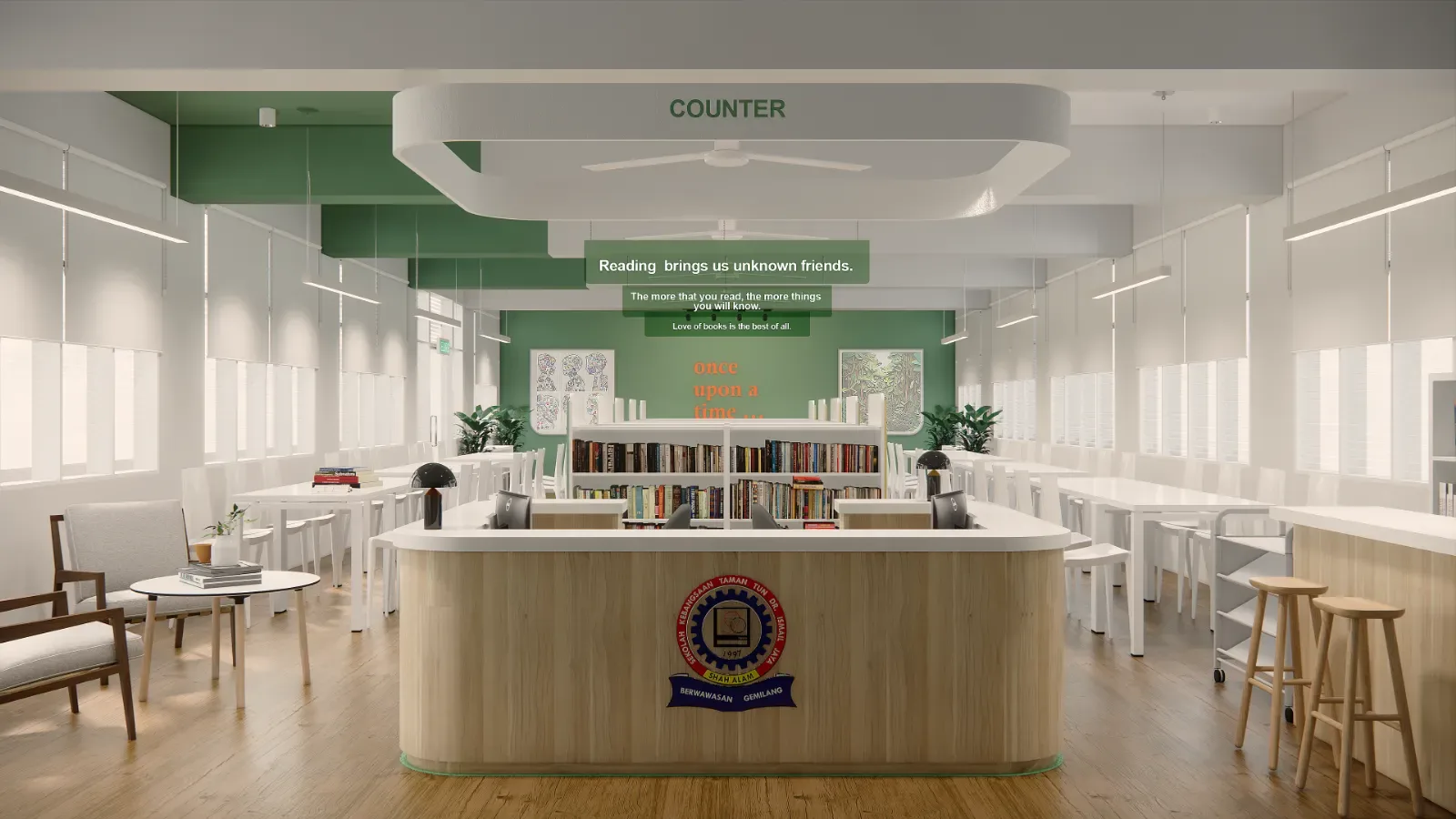 Library Interior Design & Build, Shah Alam